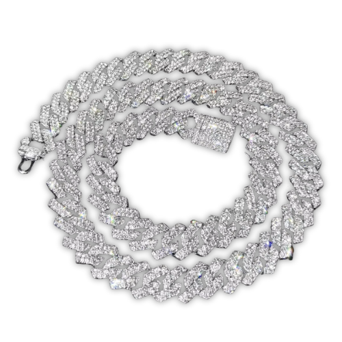 Corvian Iced Prong Cuban Chain